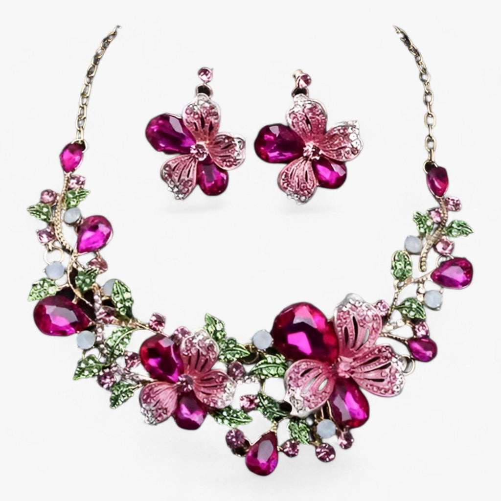 Valenzora | Bridal Jewelry Flower Necklaces and Earrings