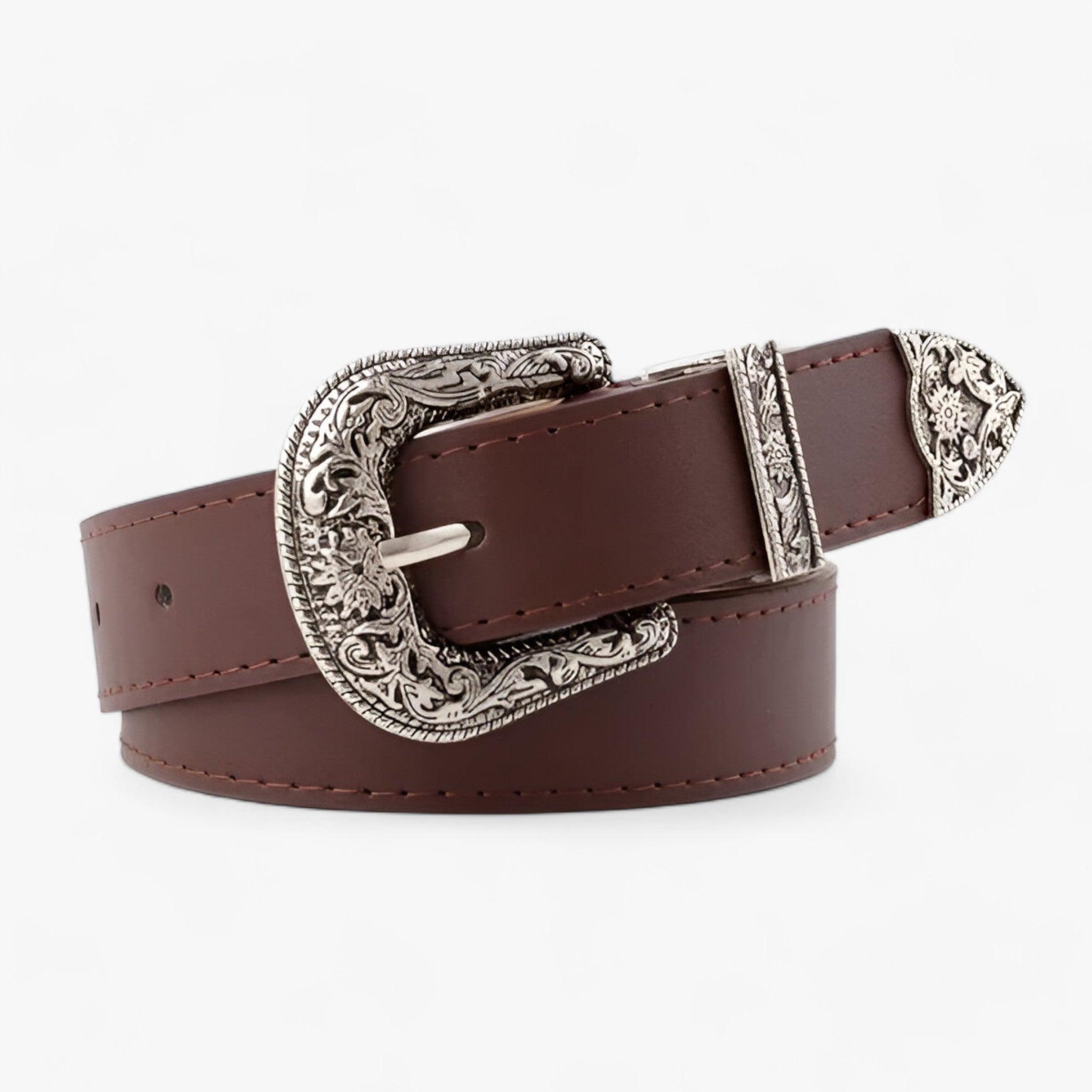 Valenzora | Western Leather Belt Vintage Style & Durable Design For Women