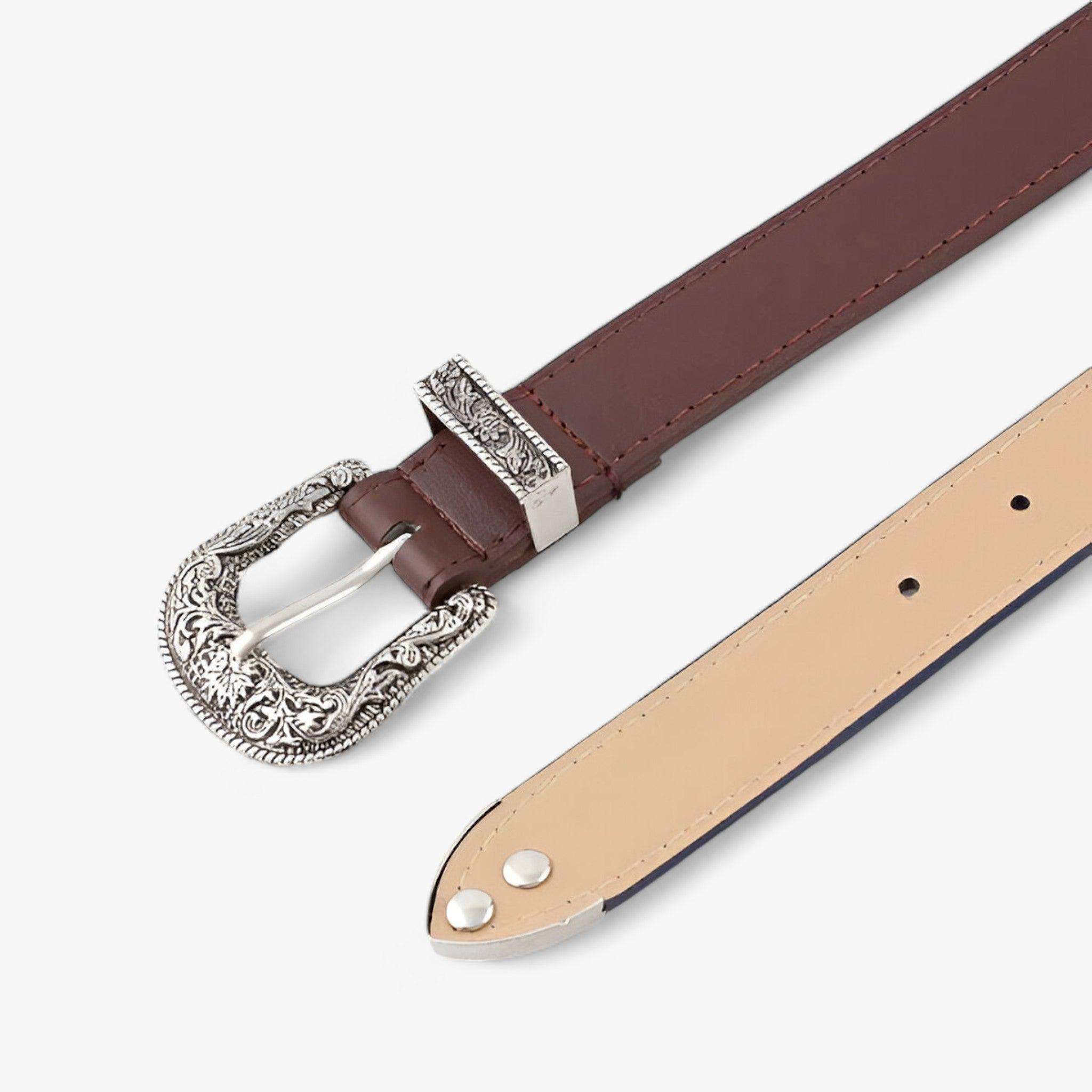 Valenzora | Western Leather Belt Vintage Style & Durable Design For Women