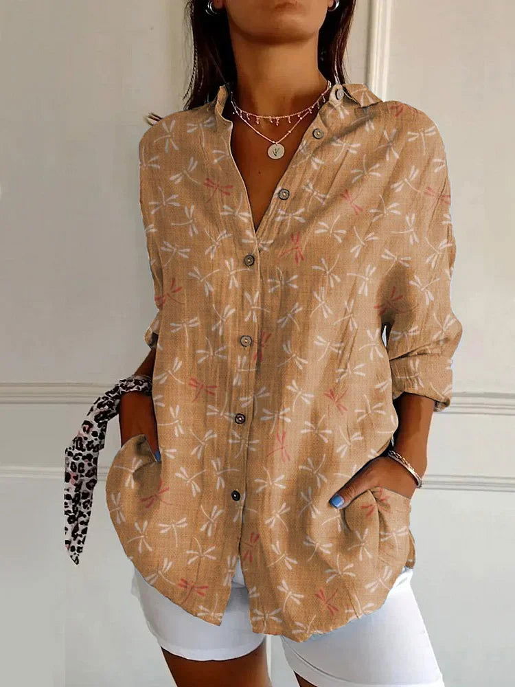 Valenzora | Shirt Large Flowers Woman
