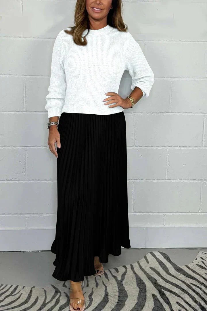 Valenzora | Elegant 2-in-1 dress-sweater