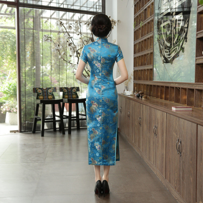 Valenzora | Green Rayon Cheongsam Chinese Classical