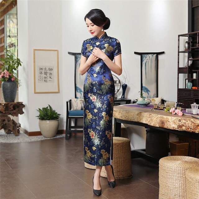 Valenzora | Green Rayon Cheongsam Chinese Classical
