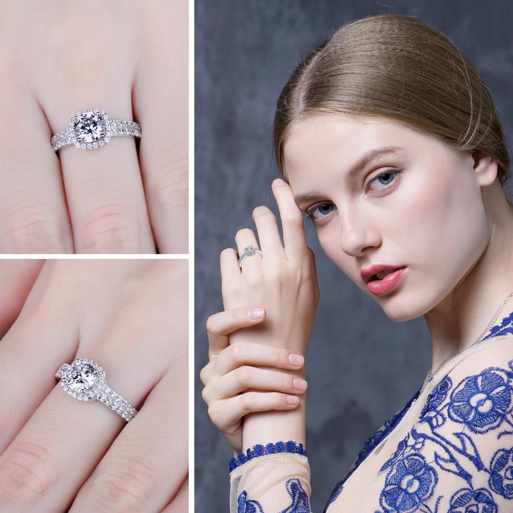Valenzora | Classic 925 Sterling Silver Rings with Zircon Gemstone