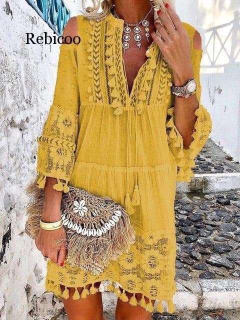 Valenzora | Boho Chic Lace Dress