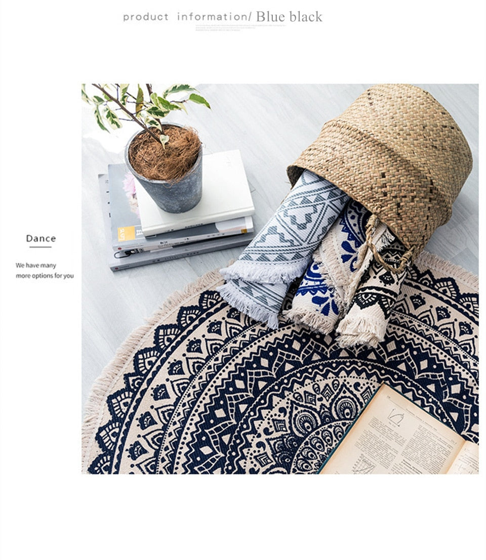 Valenzora | Boho style tassel beach rug
