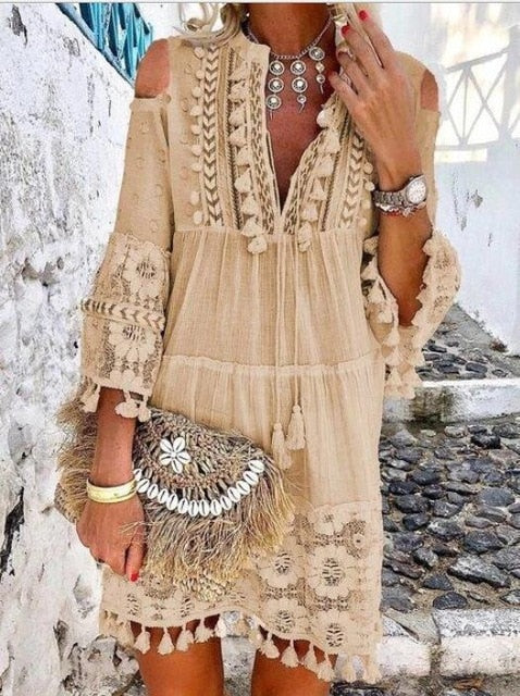 Valenzora | Boho Chic Lace Dress