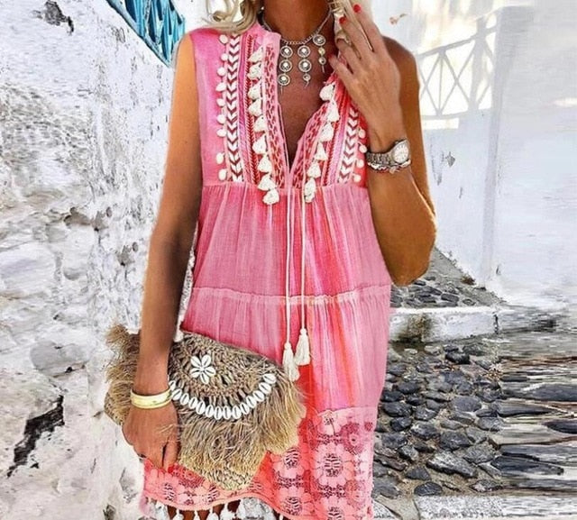 Valenzora | Boho Chic Lace Dress