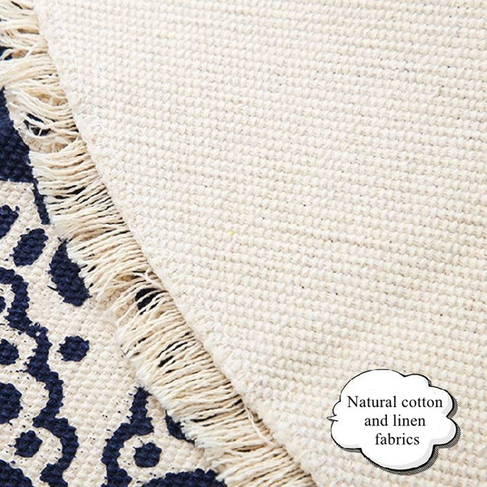 Valenzora | Boho style tassel beach rug