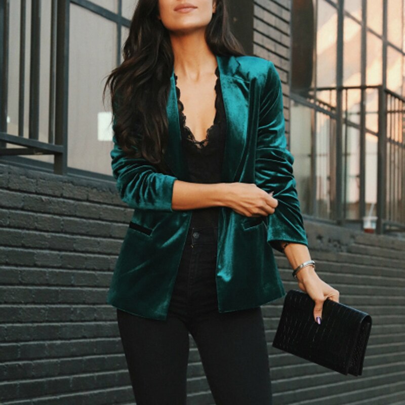 Valenzora | Elegant velvet blazer
