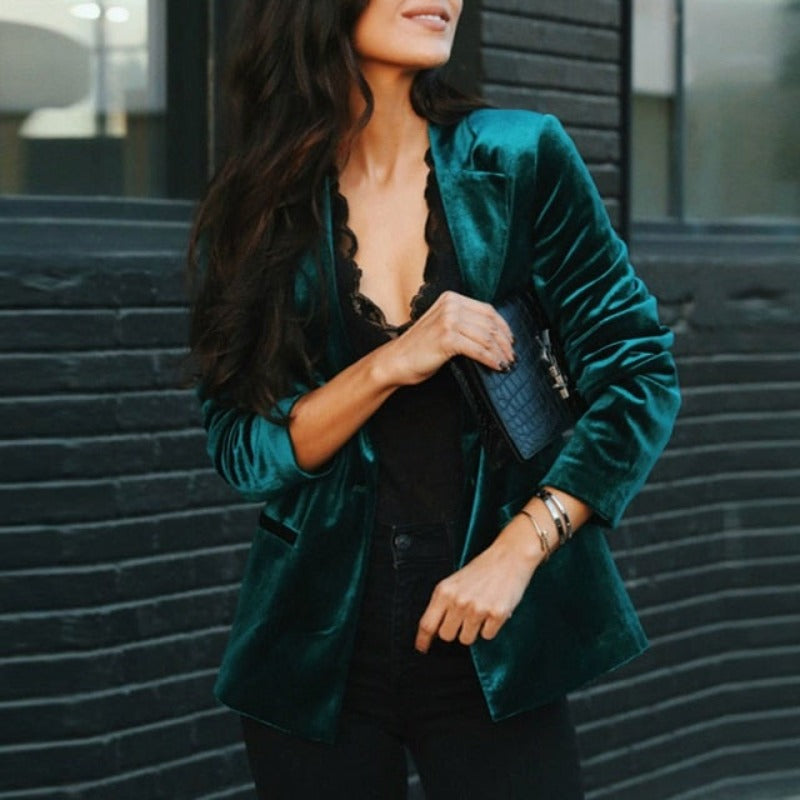 Valenzora | Elegant velvet blazer