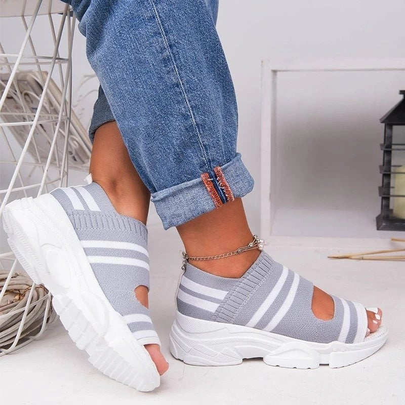 Valenzora | Canvas platform sandals