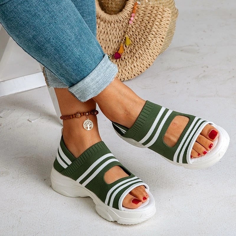 Valenzora | Canvas platform sandals