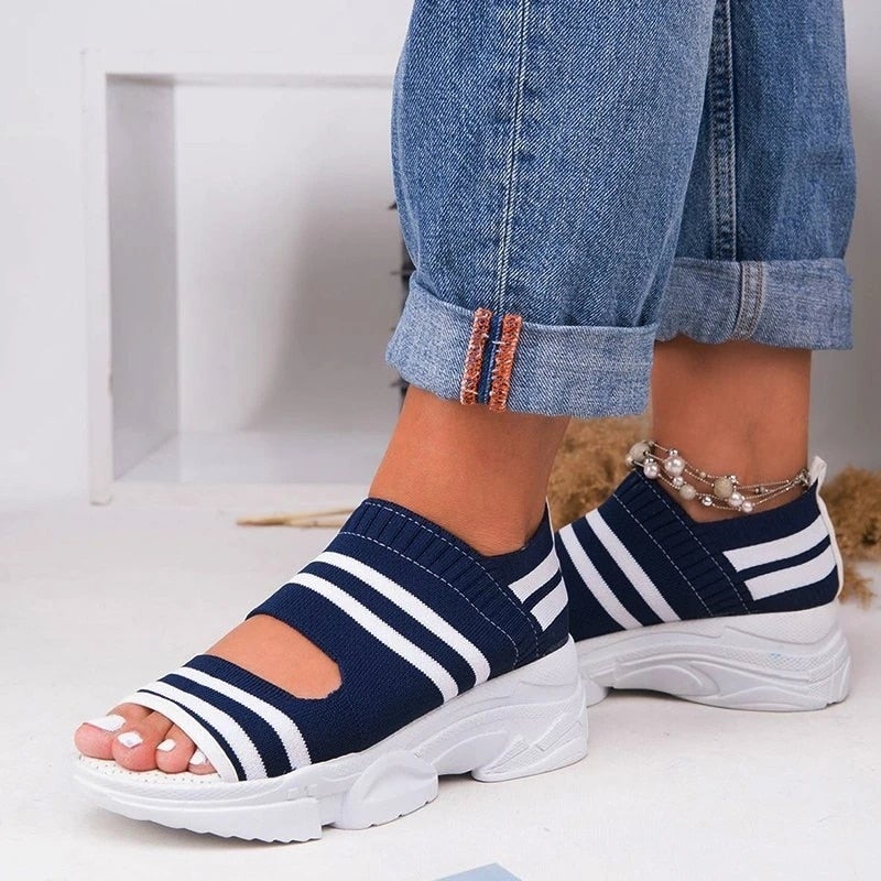 Valenzora | Canvas platform sandals