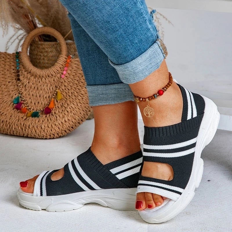 Valenzora | Canvas platform sandals