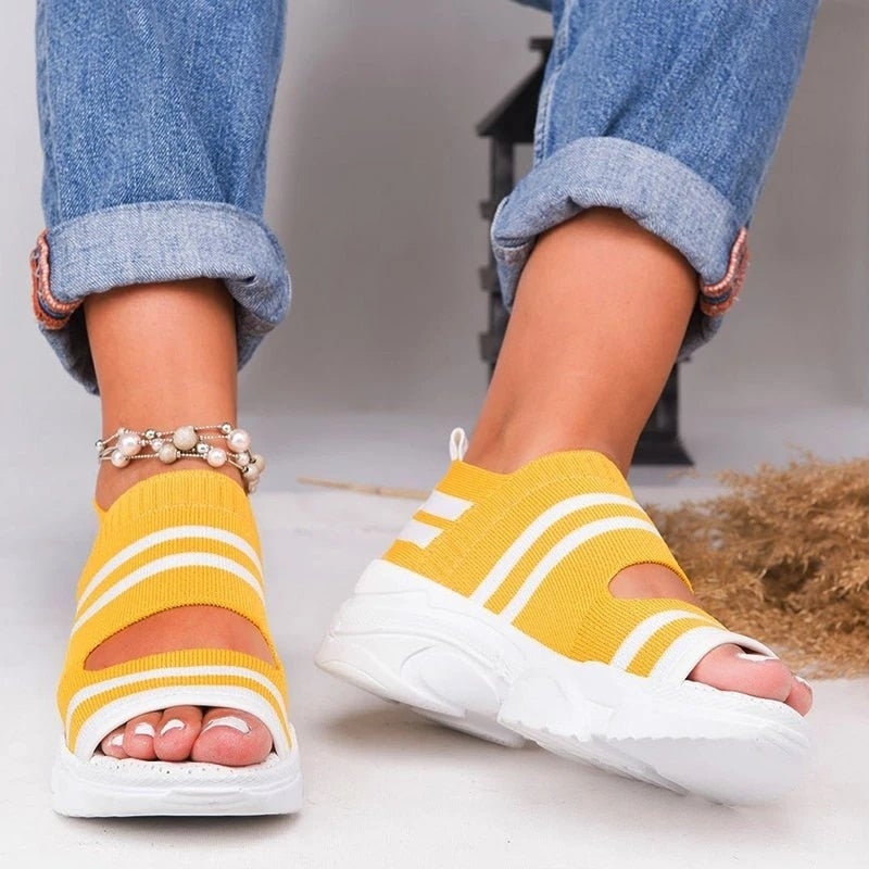 Valenzora | Canvas platform sandals