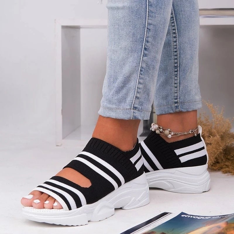 Valenzora | Canvas platform sandals