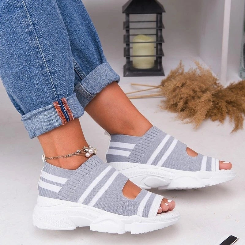 Valenzora | Canvas platform sandals