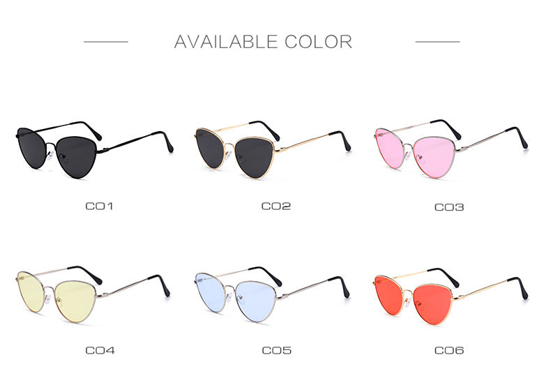 Valenzora | Small Vintage Cat Eye Sunglasses