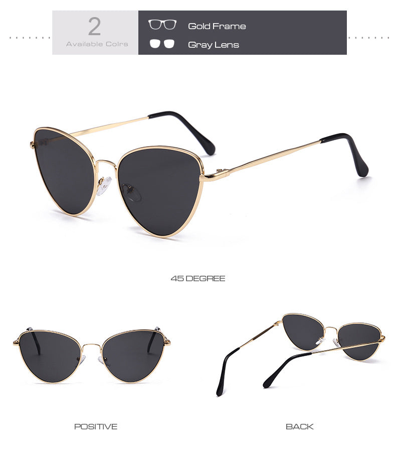 Valenzora | Small Vintage Cat Eye Sunglasses
