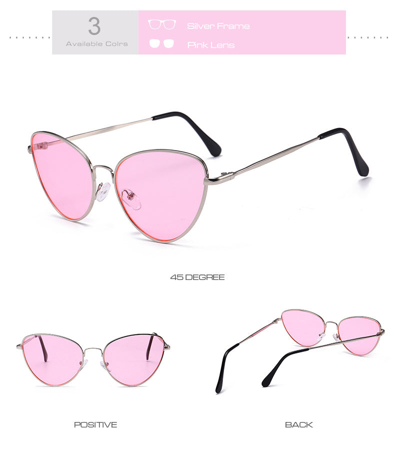 Valenzora | Small Vintage Cat Eye Sunglasses