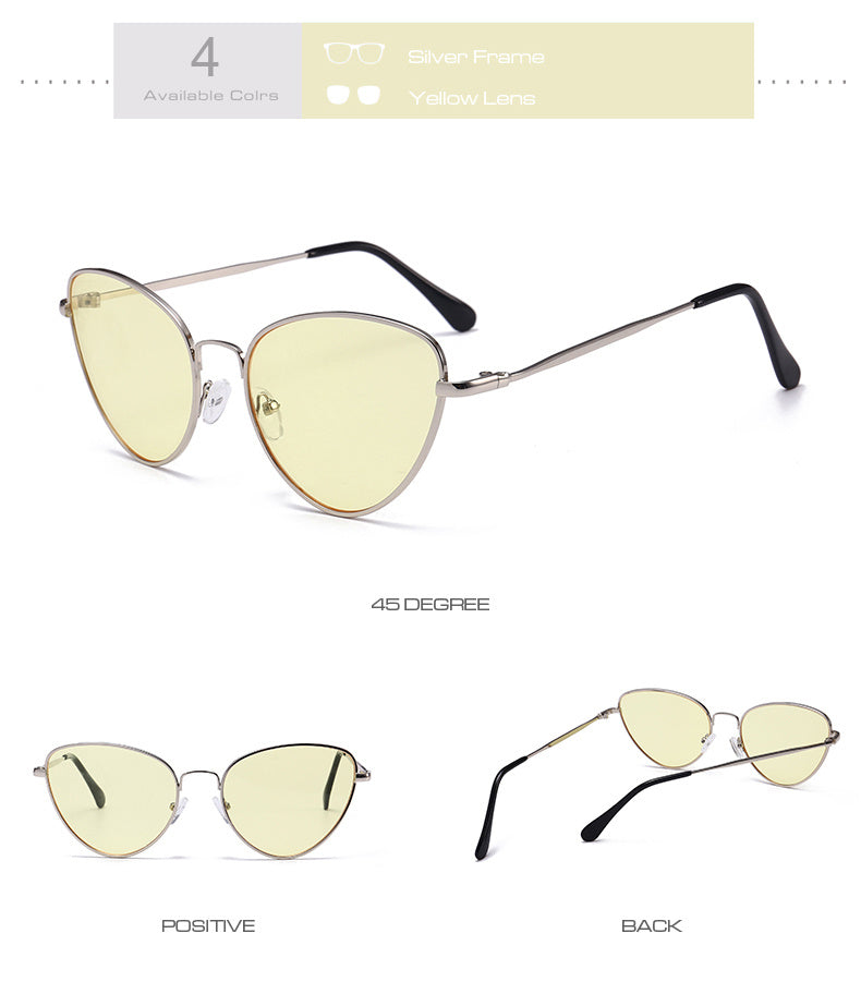 Valenzora | Small Vintage Cat Eye Sunglasses