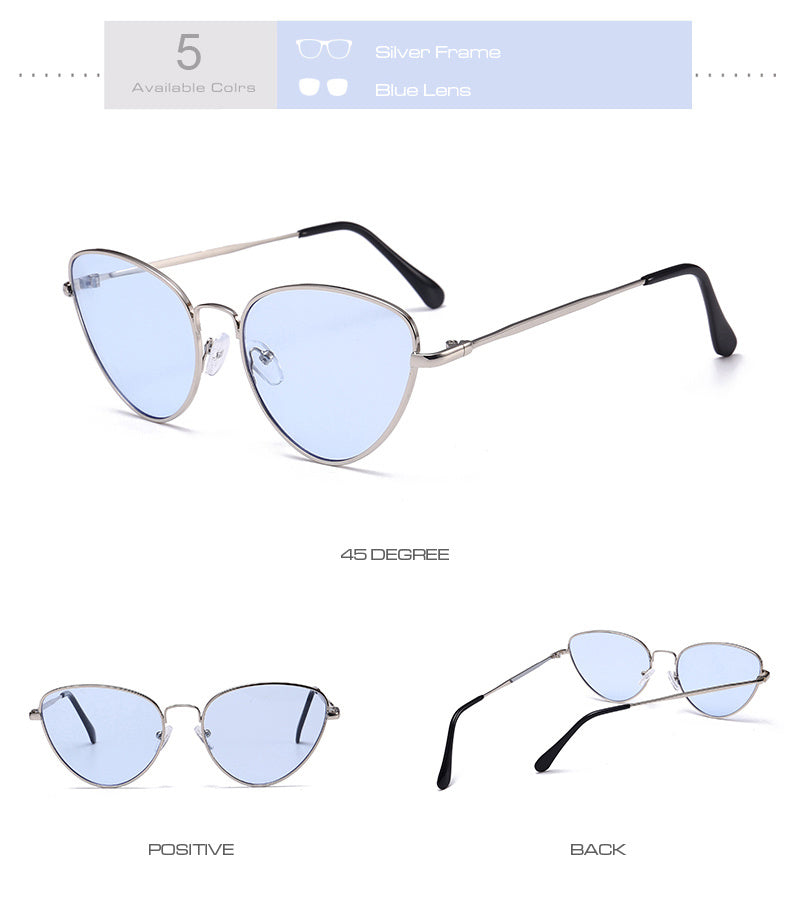 Valenzora | Small Vintage Cat Eye Sunglasses
