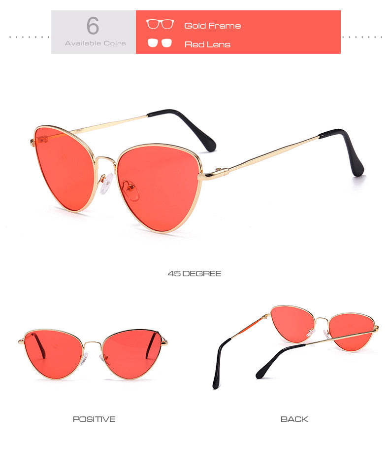 Valenzora | Small Vintage Cat Eye Sunglasses