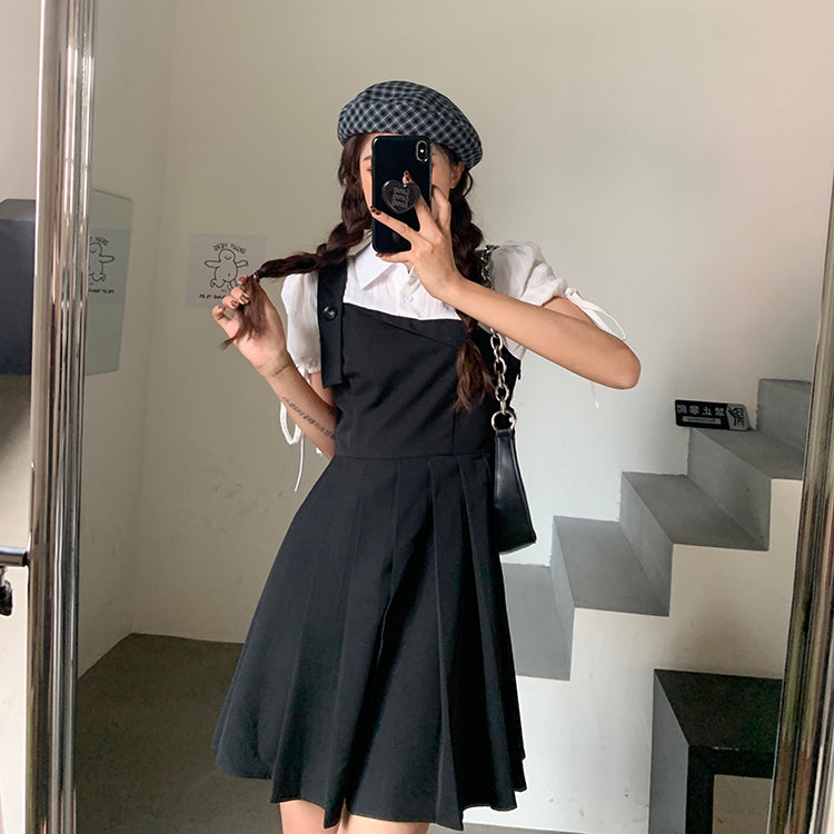 Valenzora | Folding 2-in-1 Mini Dress with Tied Sleeves