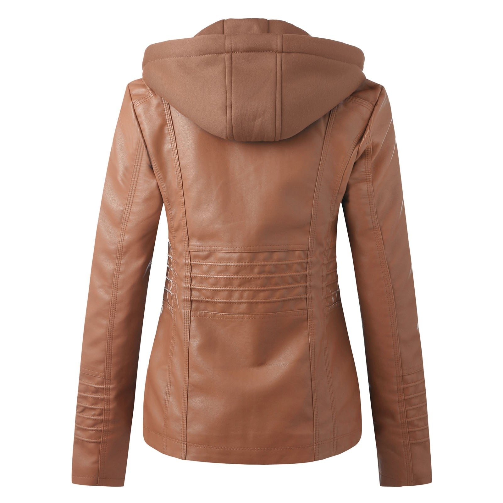 Valenzora | Designer-Lederjacke mit Kapuze
