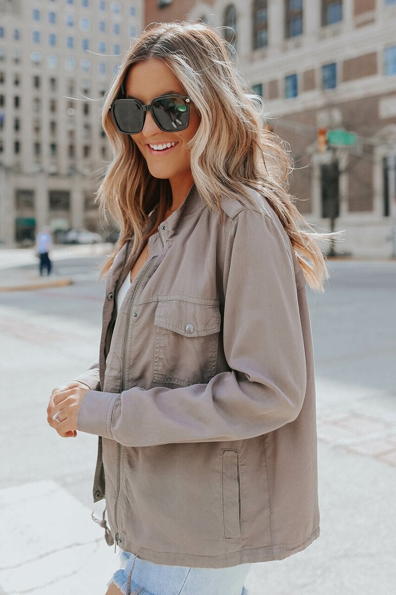 Valenzora | Casual transitional jacket with zipper
