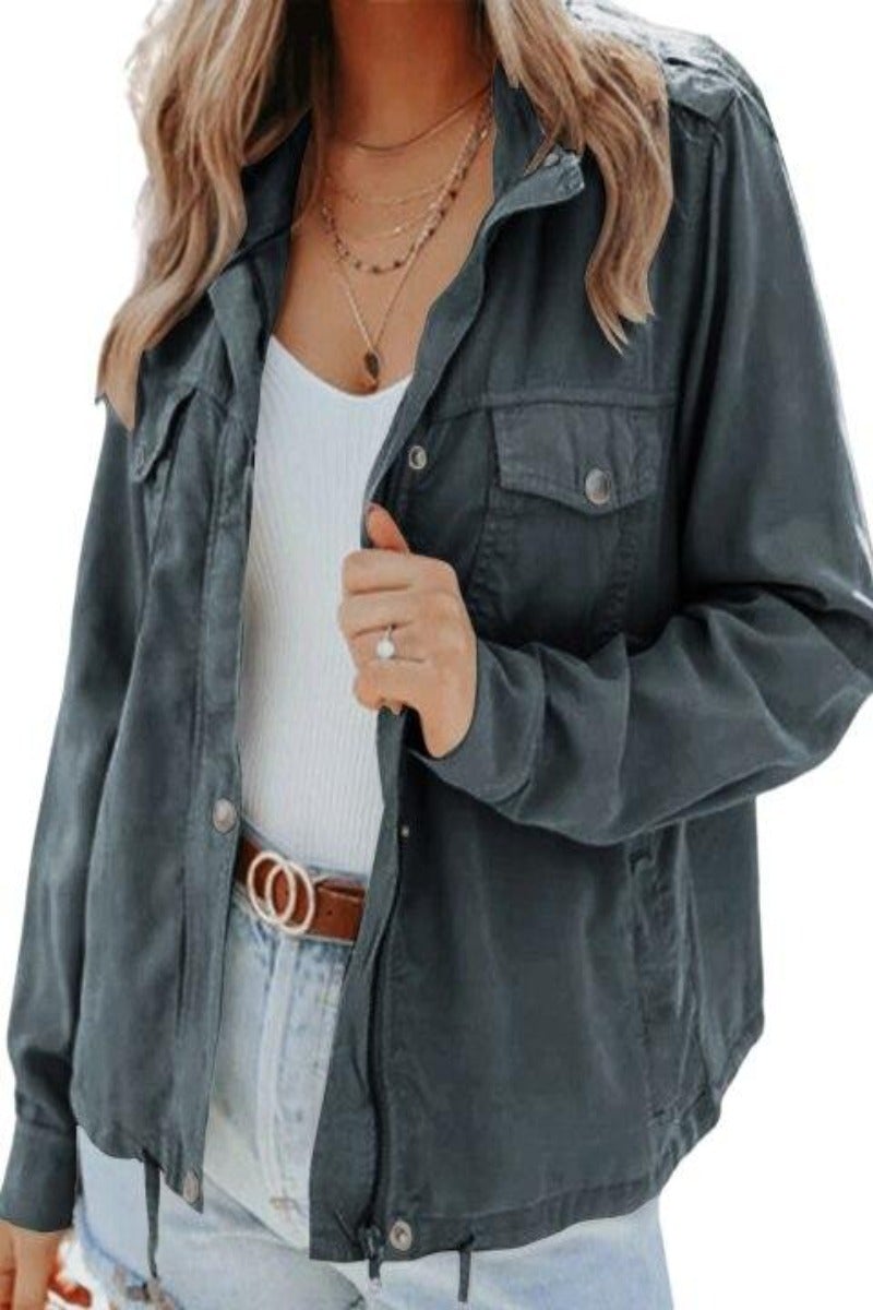 Valenzora | Casual transitional jacket with zipper