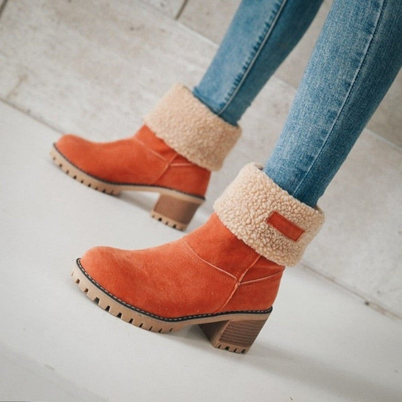 Valenzora | Elegant winter boots with heels for women
