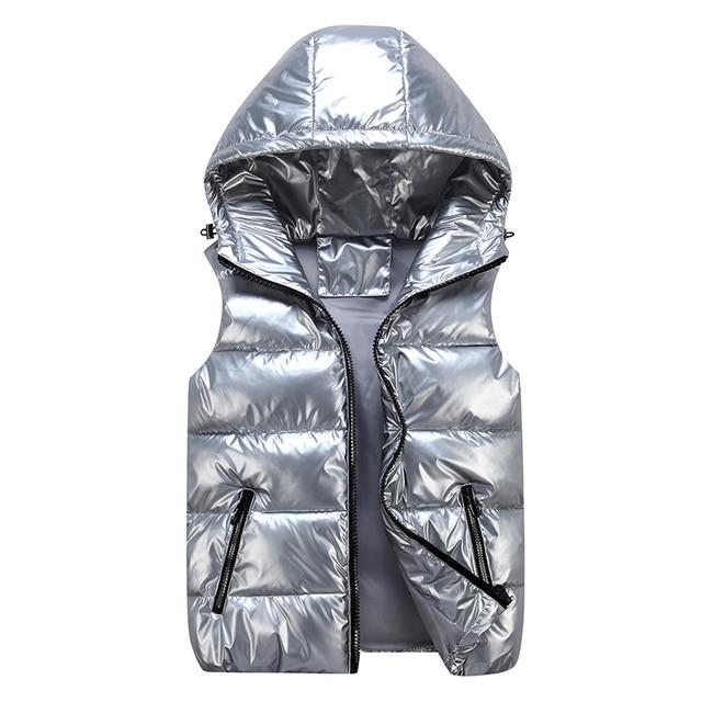 Valenzora | Sleeveless Hooded Down Jacket with Zipper