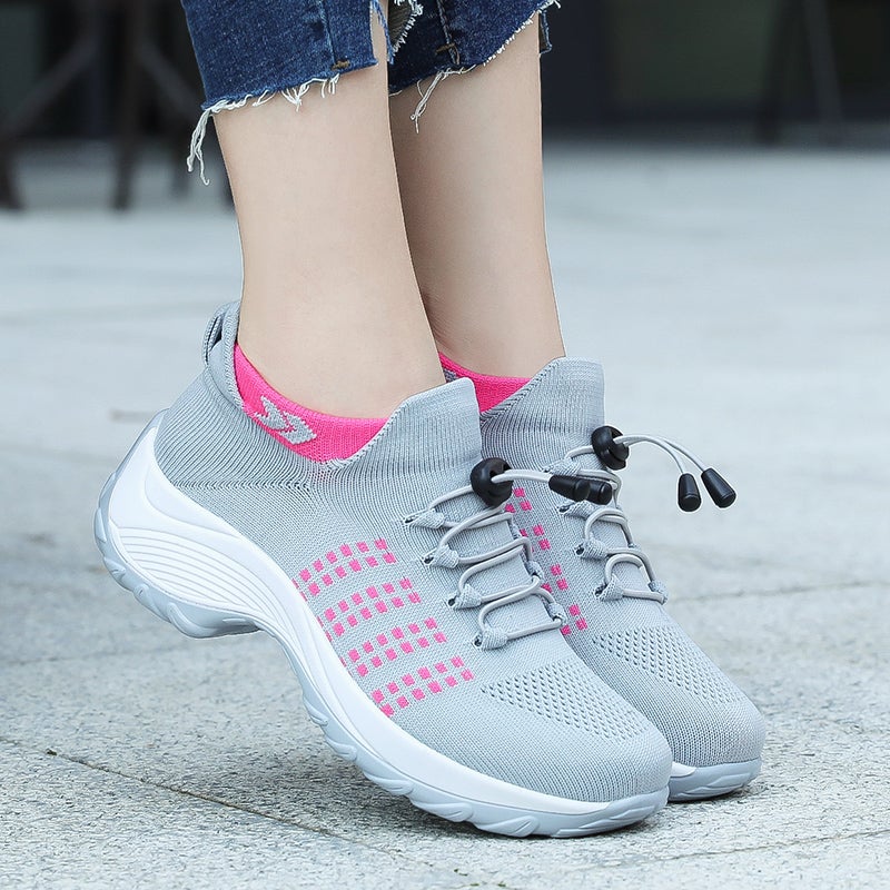 Valenzora | Breathable Slip-on Sneakers with Adjustable Laces for Women