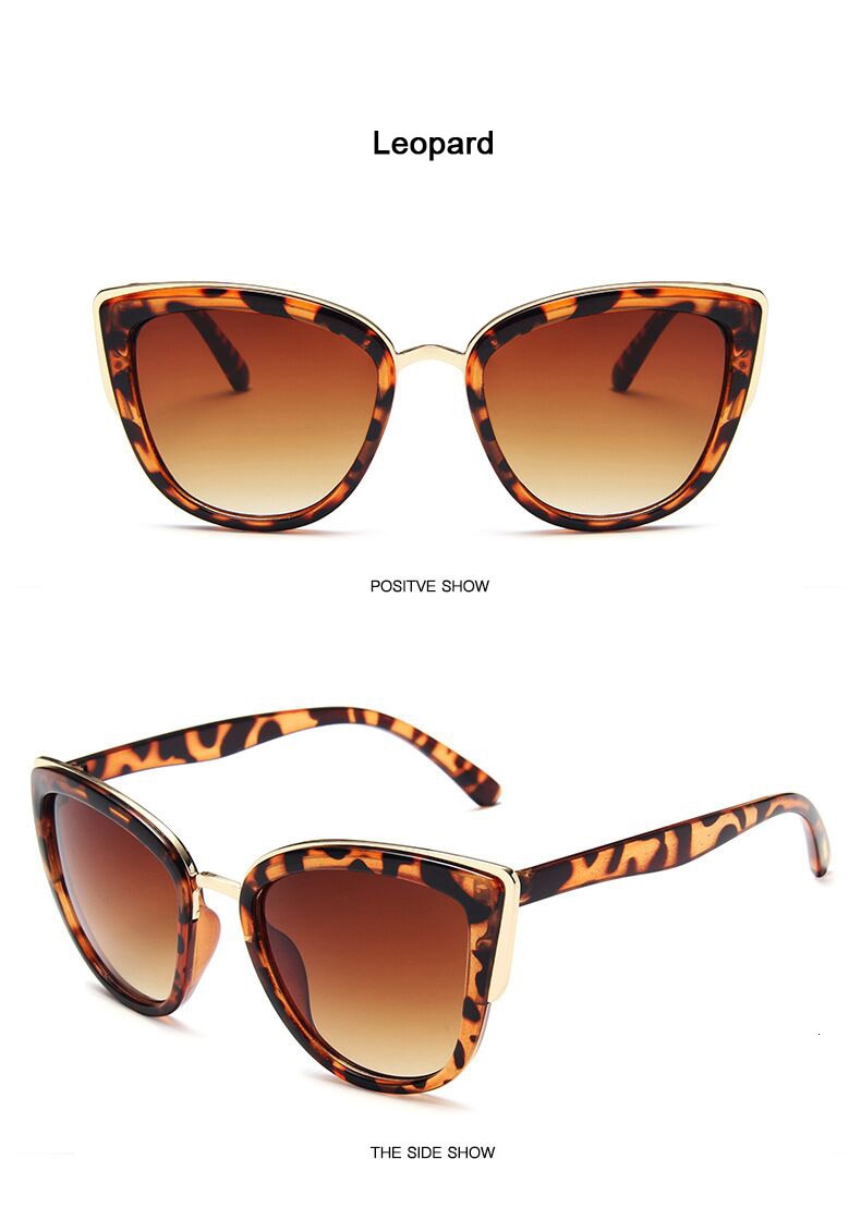 Valenzora | Cat Eye Retro Driving Round Metal Frame Sunglasses