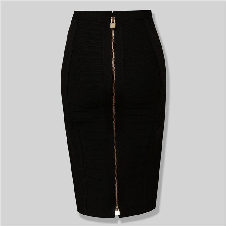 Valenzora | Bodycon rayon bandage skirt