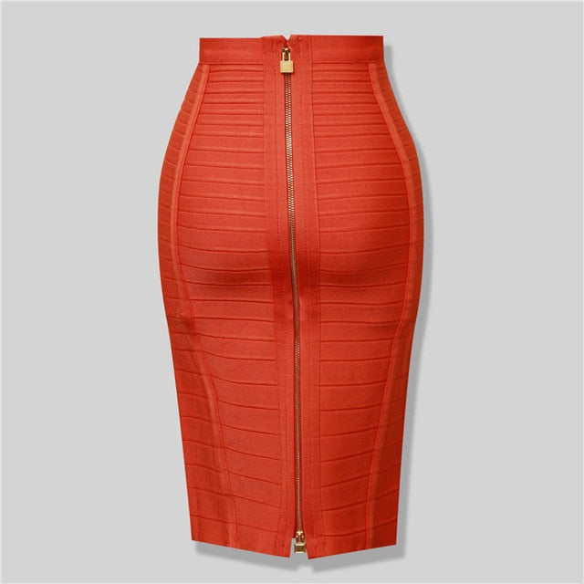 Valenzora | Bodycon rayon bandage skirt