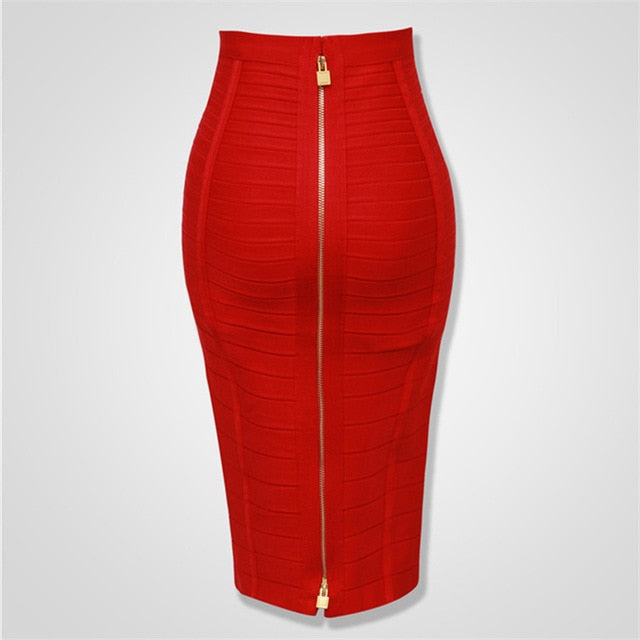 Valenzora | Bodycon rayon bandage skirt
