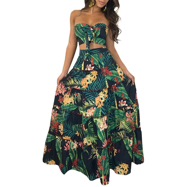 Valenzora | Two-piece bandeau maxi