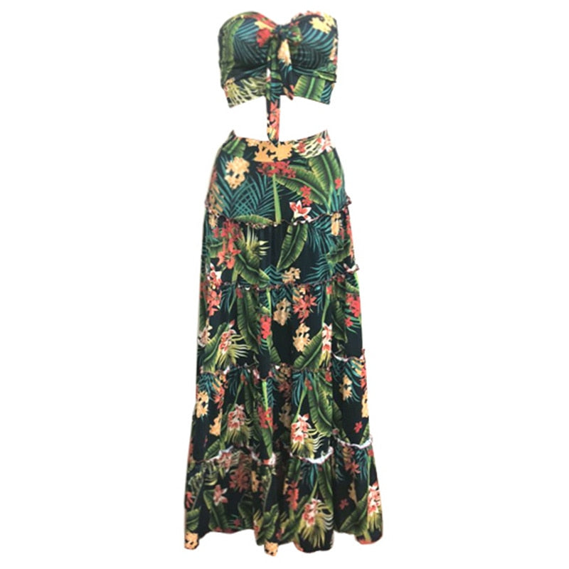 Valenzora | Two-piece bandeau maxi