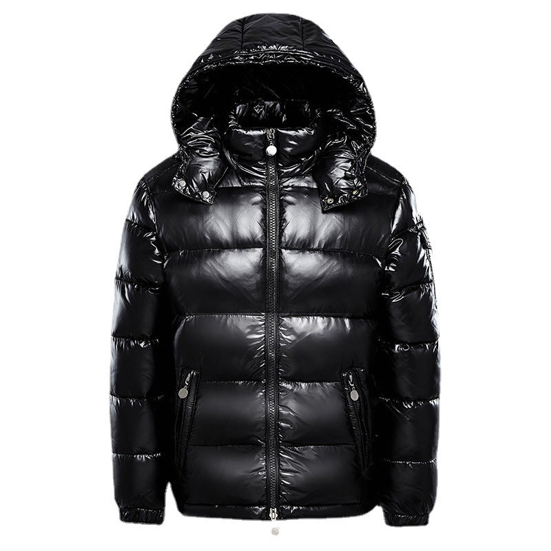Black Shiny Down Jacket