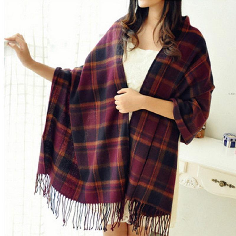 Valenzora | Scarf with cashmere feel & diamond pattern