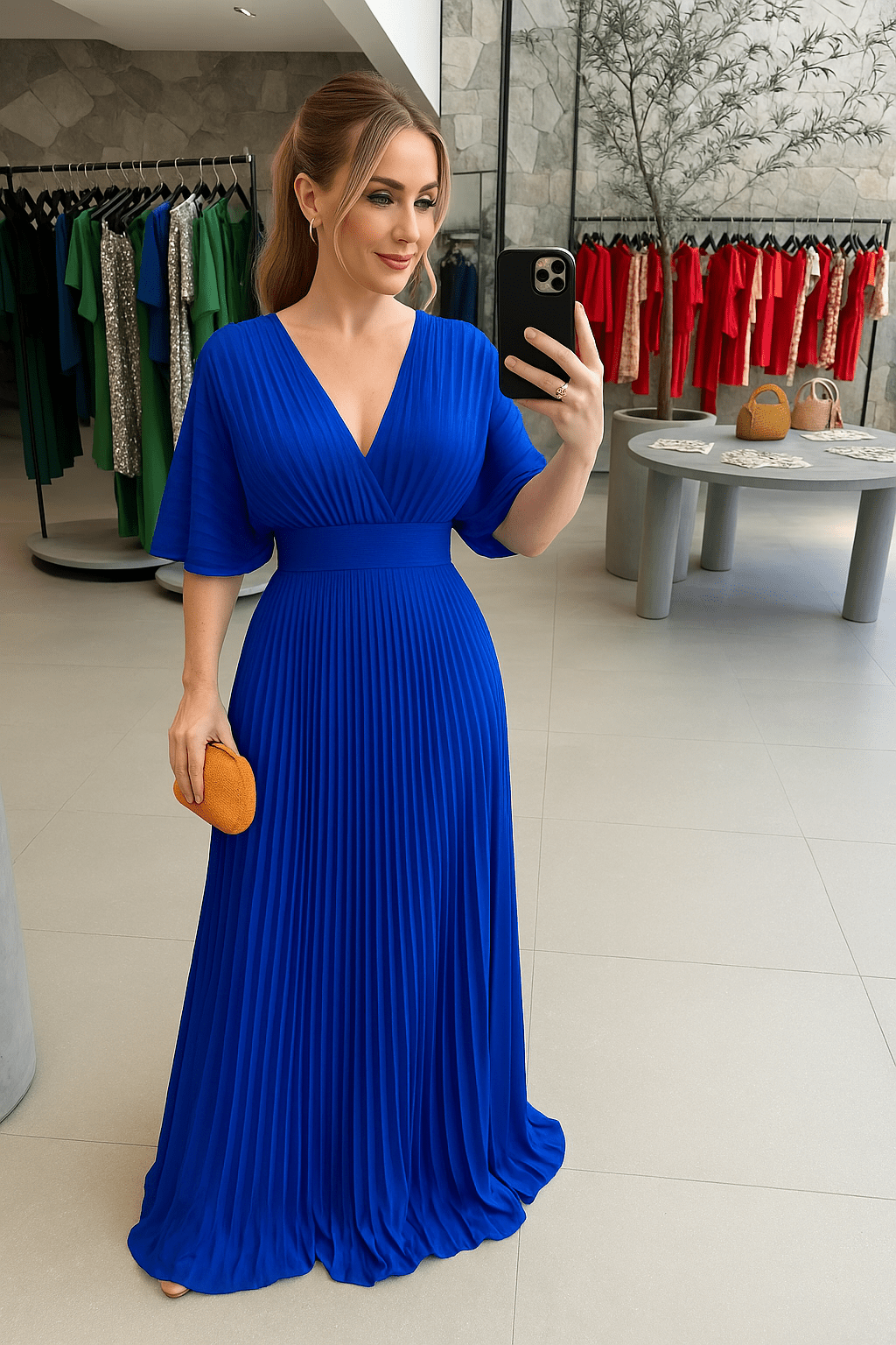 Valenzora | Fließendes Sommerkleid mit bauchkaschierendem Effekt