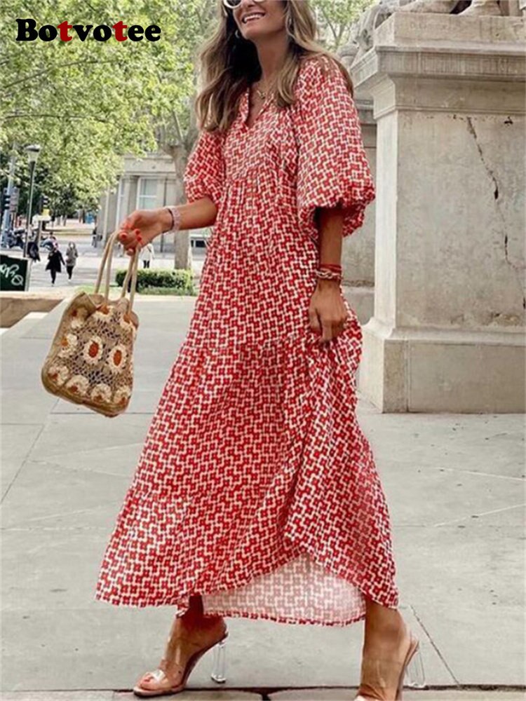 Valenzora | Retro Print Dress