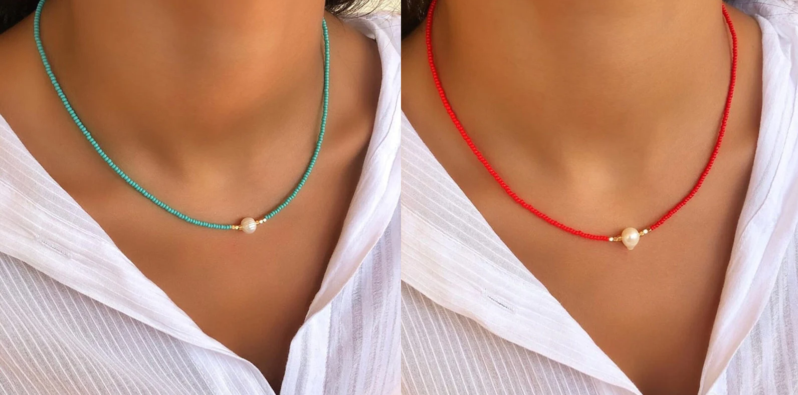 Valenzora | Necklace with Natural Pearls