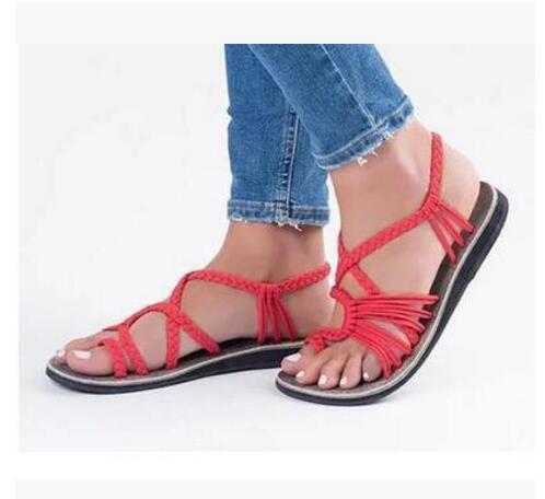 Valenzora | Rope Knot Flat Sandals