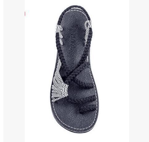 Valenzora | Rope Knot Flat Sandals
