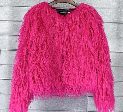 Valenzora Boho-Kunstpelzmantel