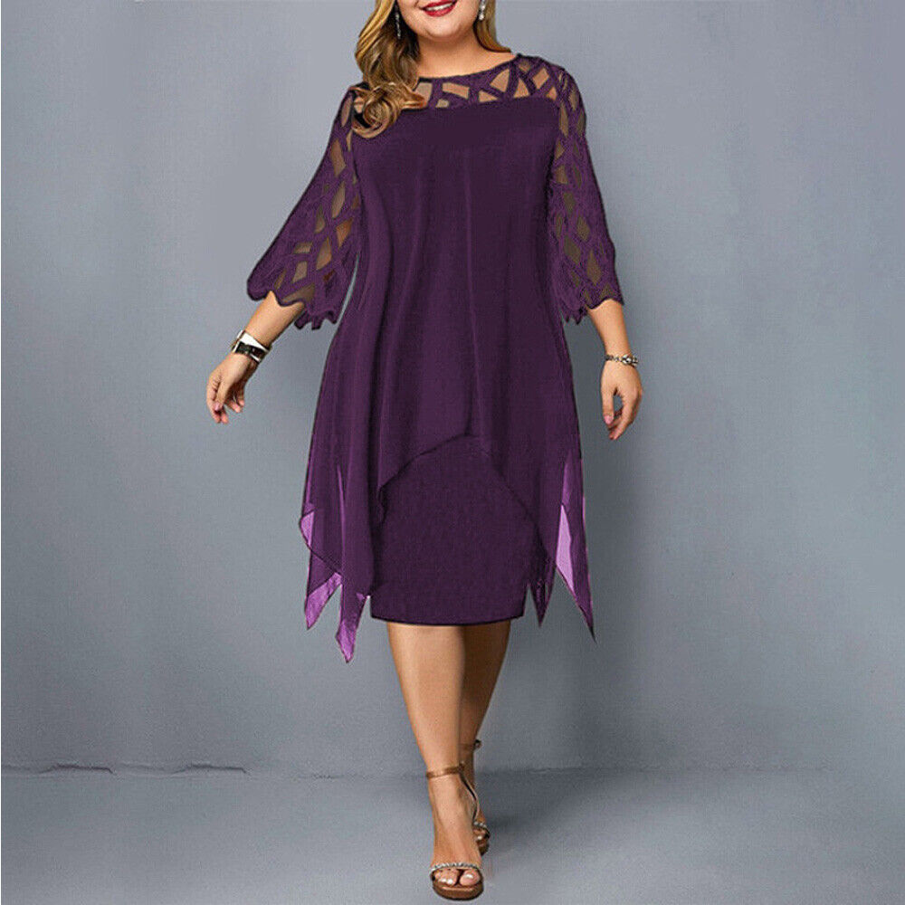 Valenzora | Elegantes Midi-Kleid in Übergröße für Damen